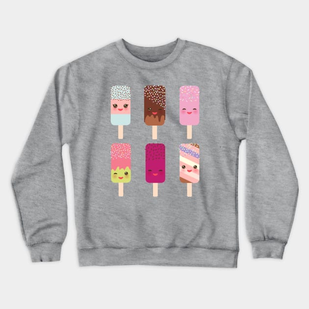 Ice cream, ice lolly Crewneck Sweatshirt by EkaterinaP